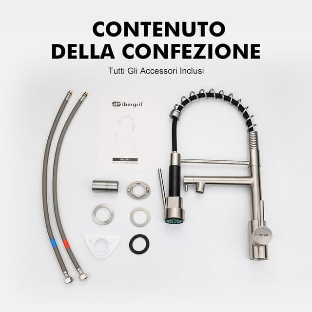 Thumbnail 6 de Ibergrif M22144A miscelatore cucina 360°