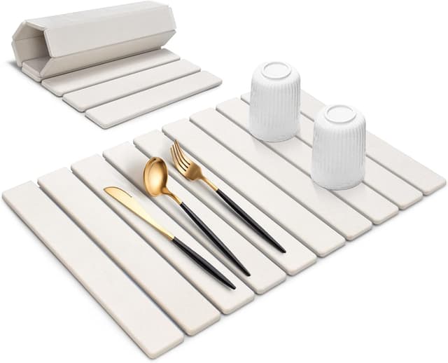 Imagen de Large Stone Dish Drying Mat 24" absorbent 🧽 en OfertitasTOP