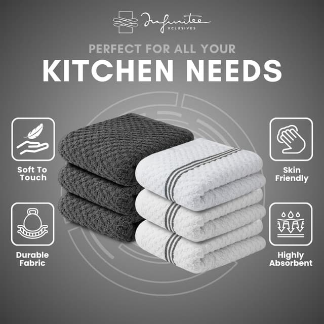Thumbnail 6 de Infinitee Xclusives Kitchen Towels 15x25 Inch
