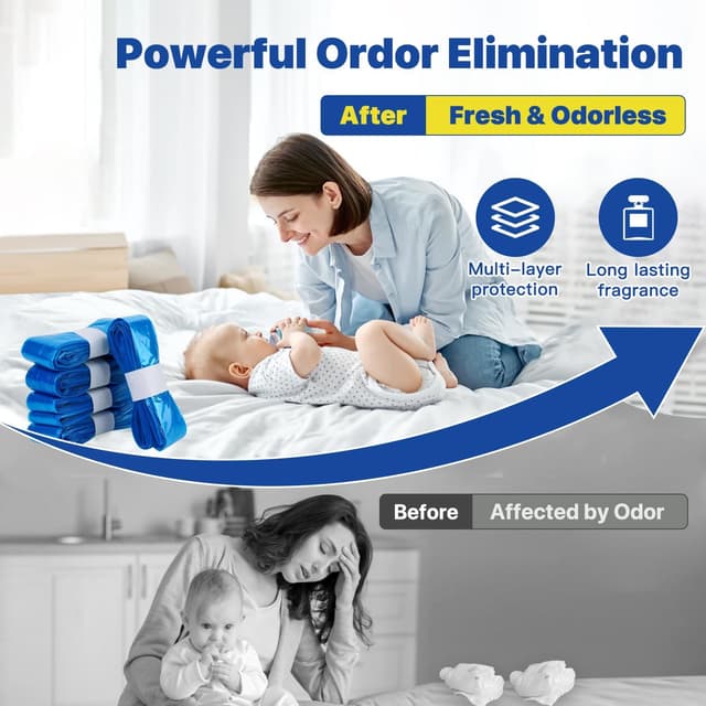 Thumbnail 4 de Nappy Bin Refills 7.5m for Tommee Tippee and Sangenic 🚼