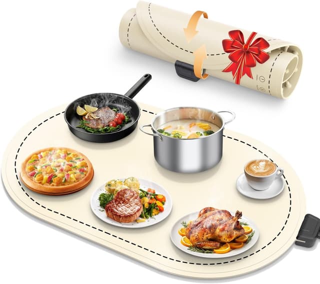 Imagen de seenlast Warming Mat Adjustable Temperature Timer 10s ⚪ en OfertitasTOP
