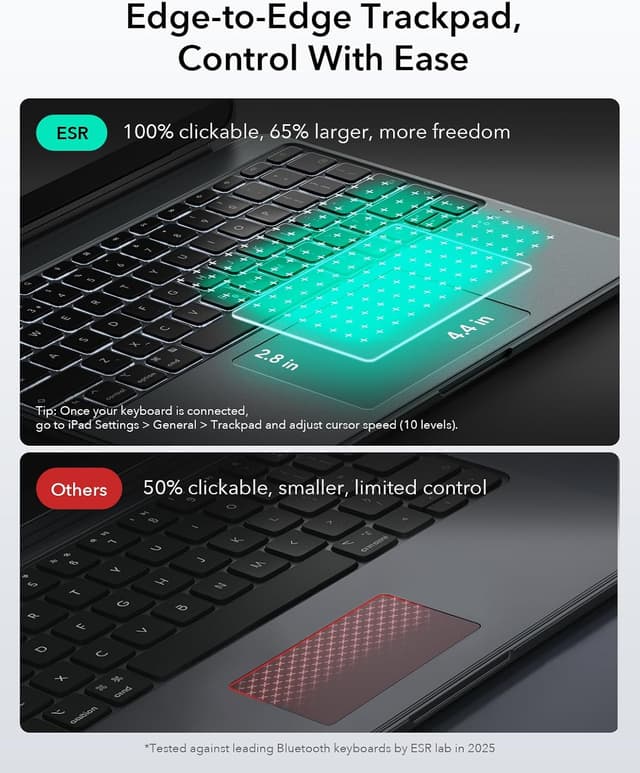 Thumbnail 6 de ESR Shift Series iPad Air Case with Keyboard 65% Trackpad