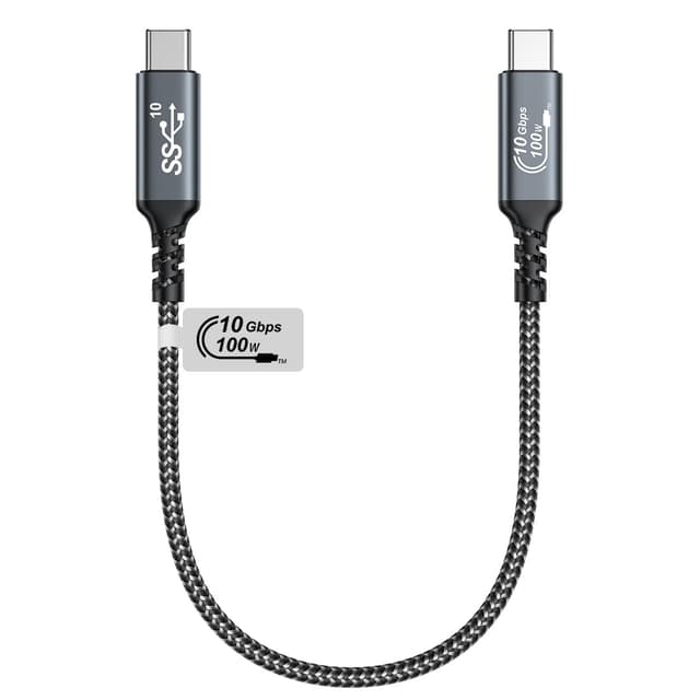 Detalle de Câble USB‑C vers USB‑C GIANAC 100W (0,5 m) charge rapide 3.2 Gen 2 jusqu’à 10Gbps