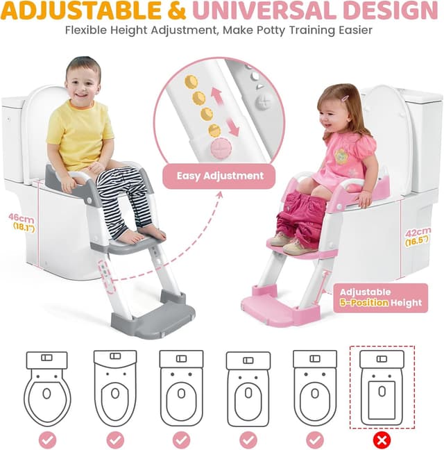 Detalle 2 de Orzbow Réducteur toilette enfant 42–46 cm 🚽