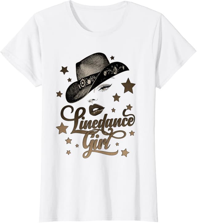 Detalle de Maglietta Line Dance Queen silhouette