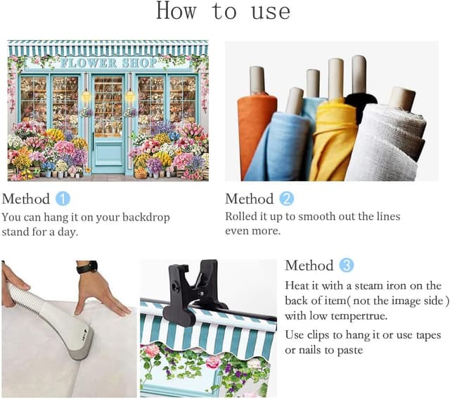 Detalle 2 de Flower Shop Hintergrund 208,3 x 149,9 cm