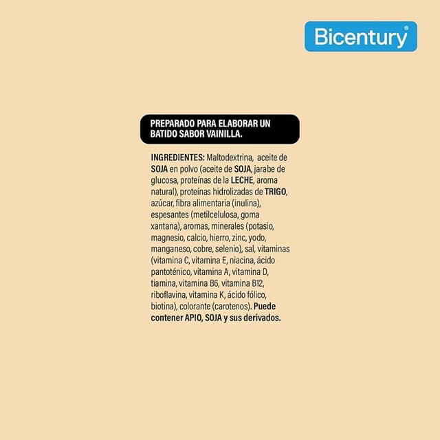 Thumbnail 5 de Bicentury Batido Completo Vainilla 🥤 Rico en Proteínas, 436g