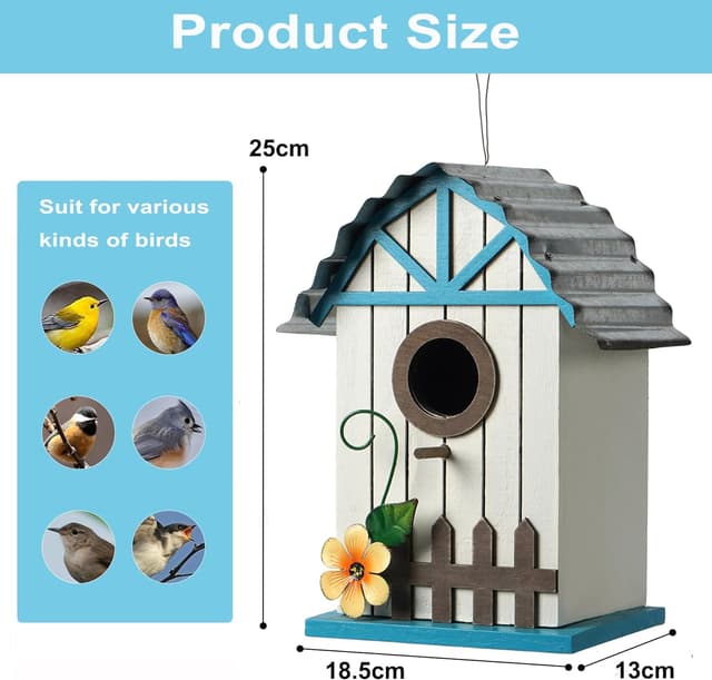 Thumbnail 5 de Optyuwah Vogelhaus Holz Nistkasten 28x17x13cm