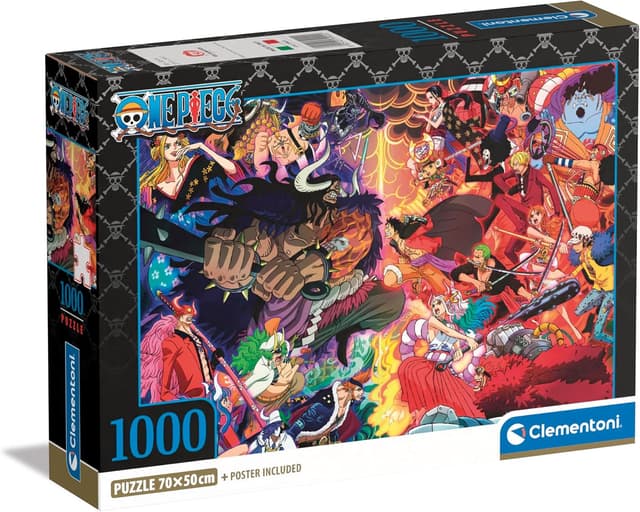 Detalle de Clementoni One Piece Puzzle 1000 Teile (39922) mit Poster – 70 x 50 cm, Legespiel für Fans ab 9 Jahren