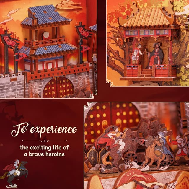 Thumbnail 4 de CUTEBEE Book Nook Kit The Legend of Mulan