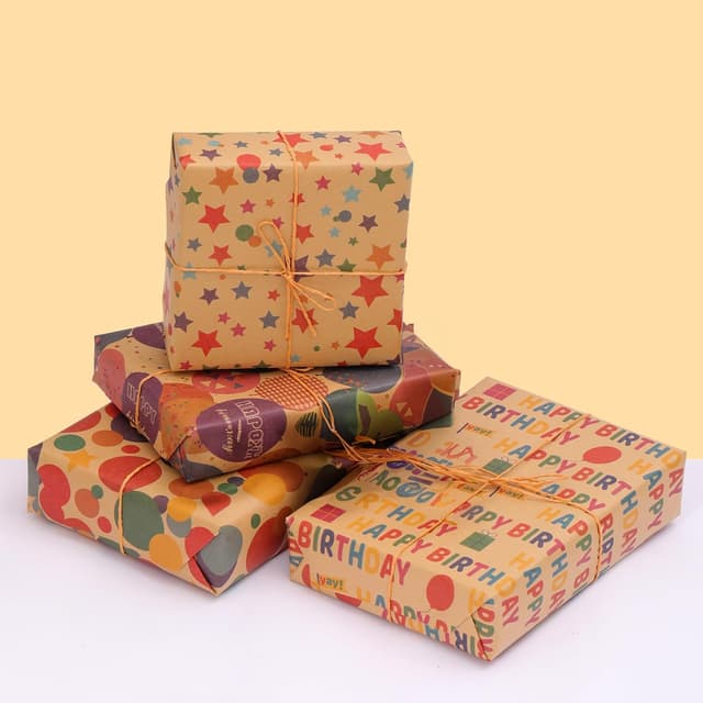 Detalle de HBell birthday gift wrap paper rolls 43cm