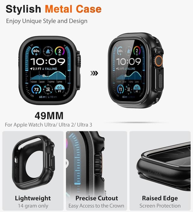 Detalle de Apple Watch Ultra 49mm case, shockproof cover