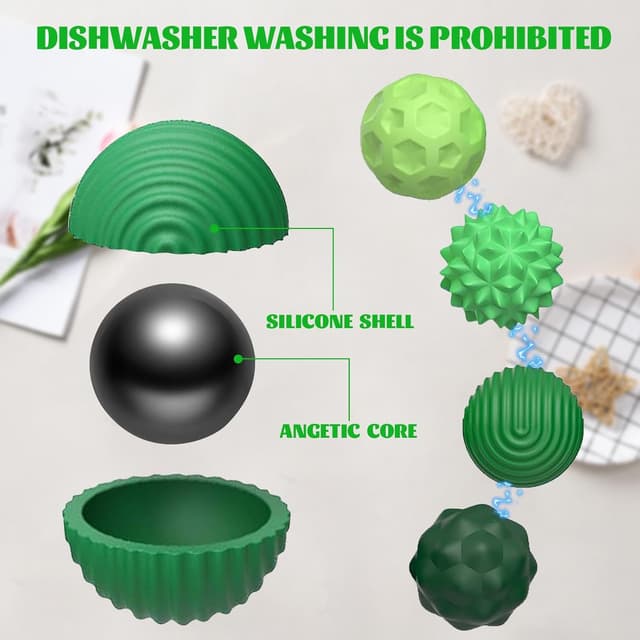 Thumbnail 3 de 8 Stück Magnetische Fidget Toys Magnetkugeln Silikon