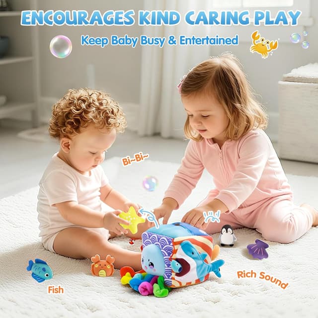 Detalle de SAIMAND Ocean Sensory Box Toy 5 plush