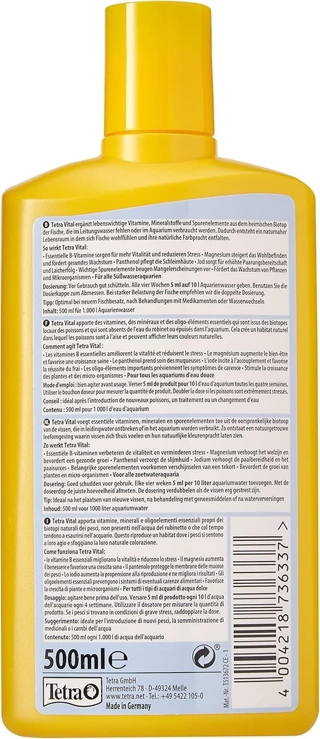 Thumbnail 1 de Tetra 736.337 TetraVital cibo liquido per pesci 500 ml 🐟