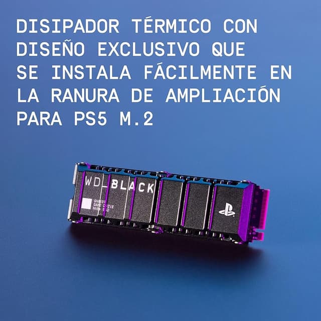 Detalle de WD_BLACK SN850P 8TB PS5 SSD 7.200 MB/s