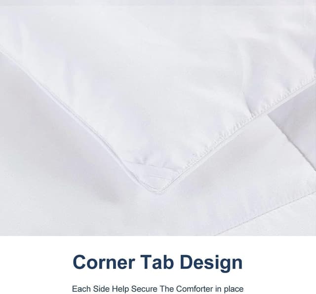 Detalle de ACCURATEX Couette d’Hiver chaude 450 GSM 200x200 cm – down alternative douce, respirante et lavable