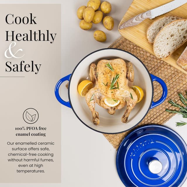 Thumbnail 4 de Nuovva Enamelled Dutch Oven 6.4 Qt 🍲