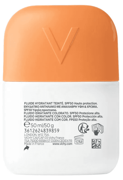 Detalle 2 de Vichy Capital Soleil UV Aqua Fluido Hidratante Color Light SPF50 (2x50 ml)