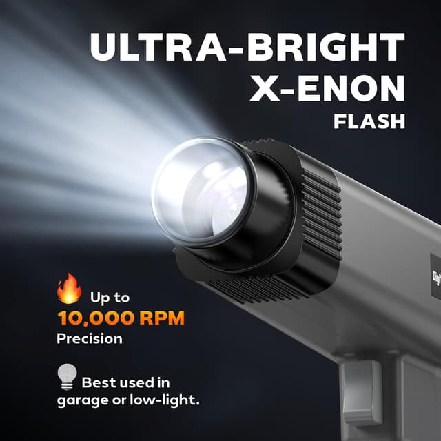 Detalle de KZYEE KT60 Digital Timing Light with RPM 12V