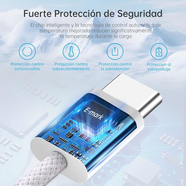 Thumbnail 5 de YISH Cable USB-C a USB-C 60W PD