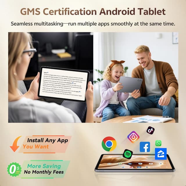 Detalle 2 de SVITOO 12-Inch Android 16 Tablet (2K Display, 30GB RAM/128GB Storage, GPS)