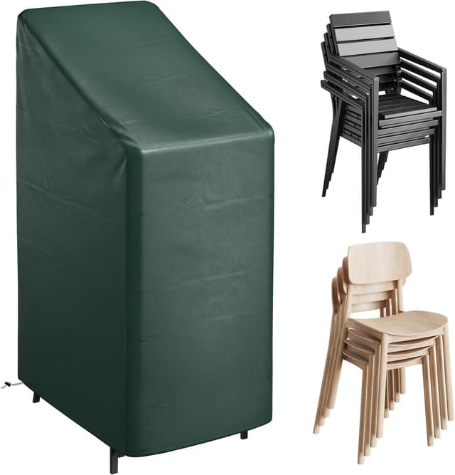 Detalle de WOLTU Copertura protettiva per sedie e sdraio da esterno in PE, telo anti-UV impermeabile 68x96x110/150 cm