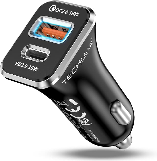 Imagen de TechGear 54W USB C Car Charger en OfertitasTOP