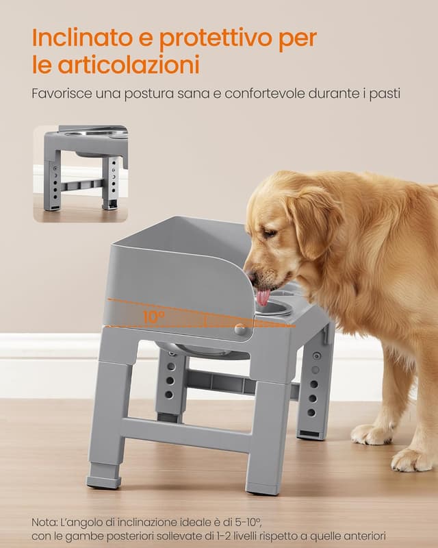 Thumbnail 4 de Feandrea PRB103GD01 Ciotole rialzate per cani con 3 ciotole