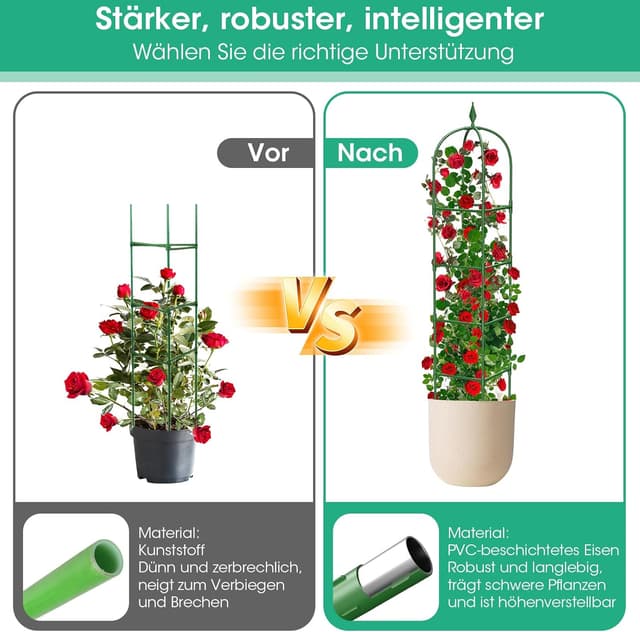 Detalle de MQHUAYU treillis obélisque jardin 180 cm