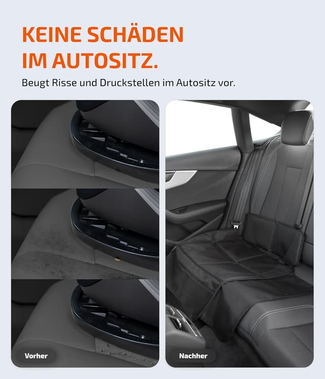 Detalle 2 de LIONSTRONG Kindersitzunterlage XL Schutz, Schwarz