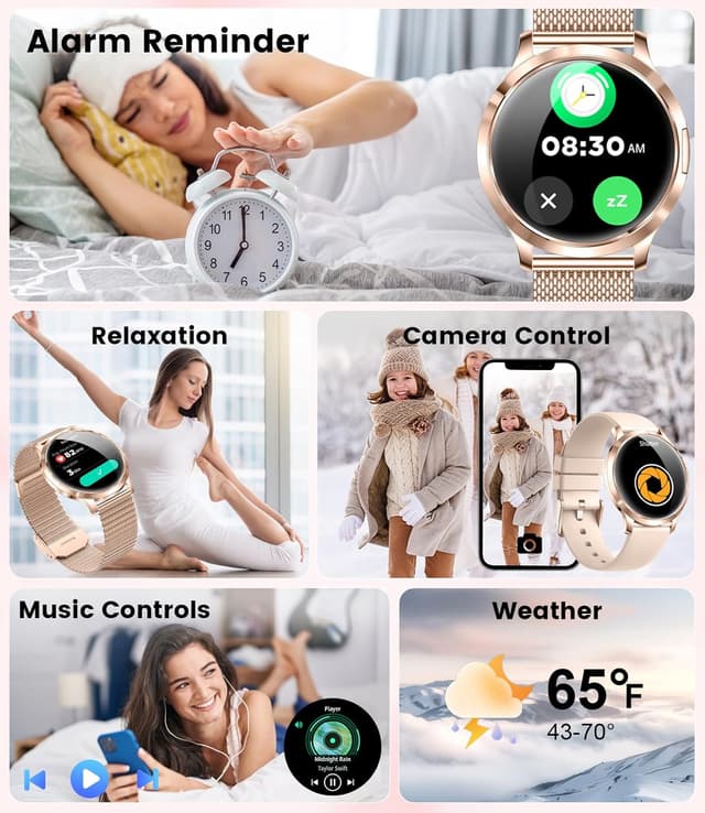 Thumbnail 5 de HIRREO Smart Watch Women for iOS Android 1.32" AMOLED