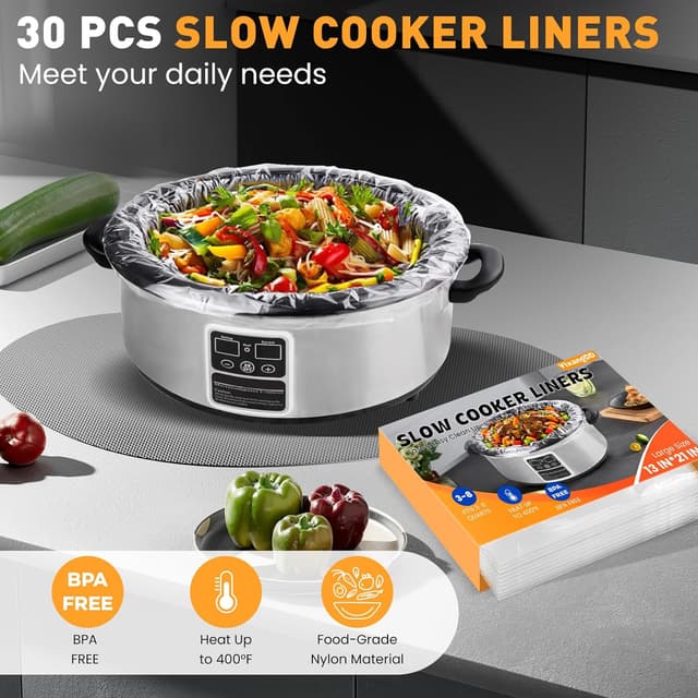 Detalle 1 de 30 Pack Slow Cooker Liners 13x21 Large