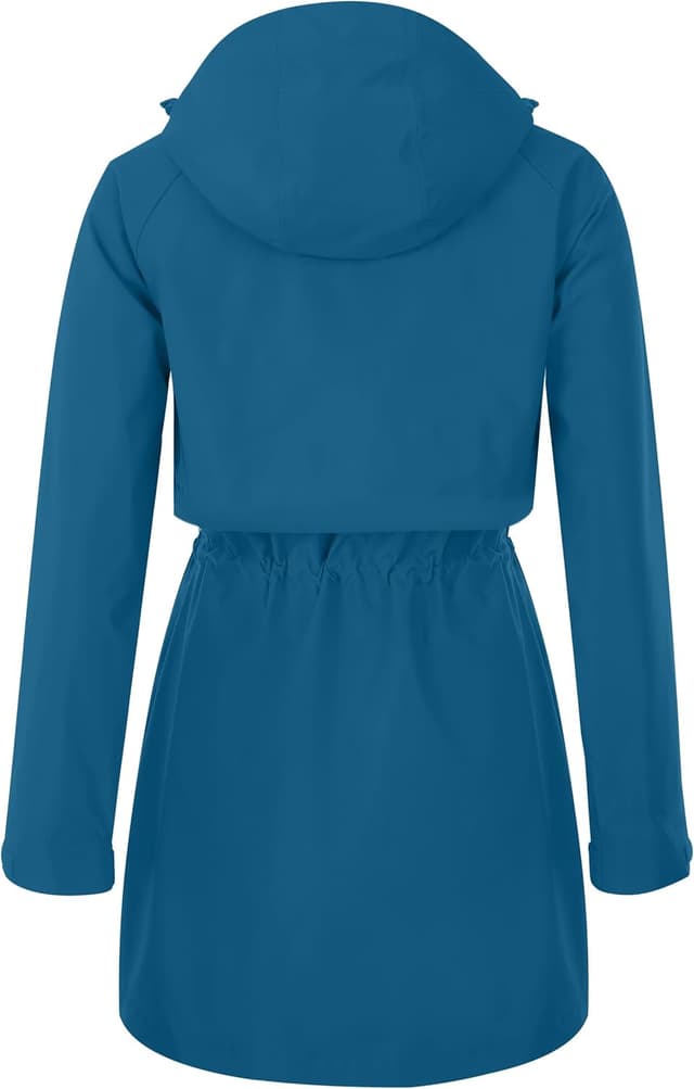Detalle de EnduaReve Damen Regenjacke wasserdicht mit Kapuze und Rückenbelüftung (Regenmantel, Übergangsjacke)