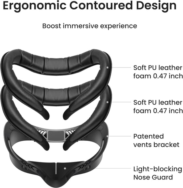 Detalle de KIWI design V4 Facial Interface for Quest 3S