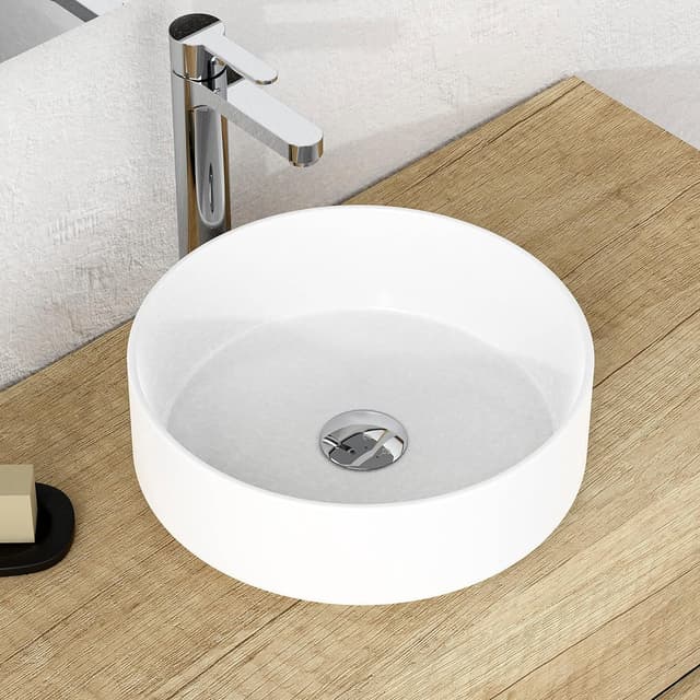 Thumbnail 4 de Baikal Lavabo cerámico redondo sobre encimera 36 cm