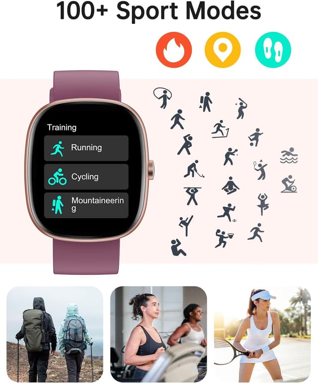 Thumbnail 2 de HUAKUA Montre Connectée 113+ modes