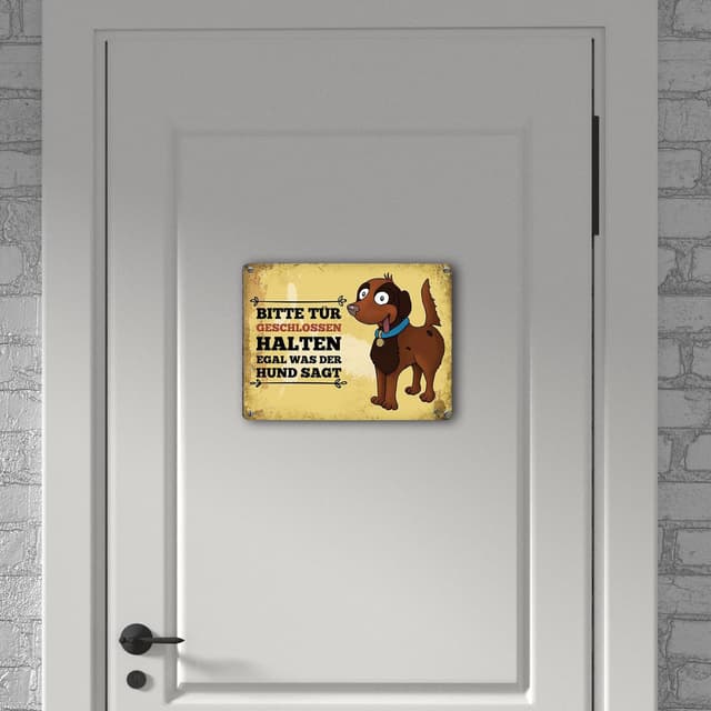 Thumbnail 5 de trendaffe Metallschild Hunde Motiv 15x20 cm