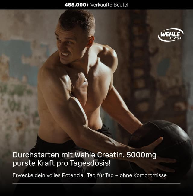Detalle 2 de Wehle Sports Creatin Monohydrat 1kg Pulver