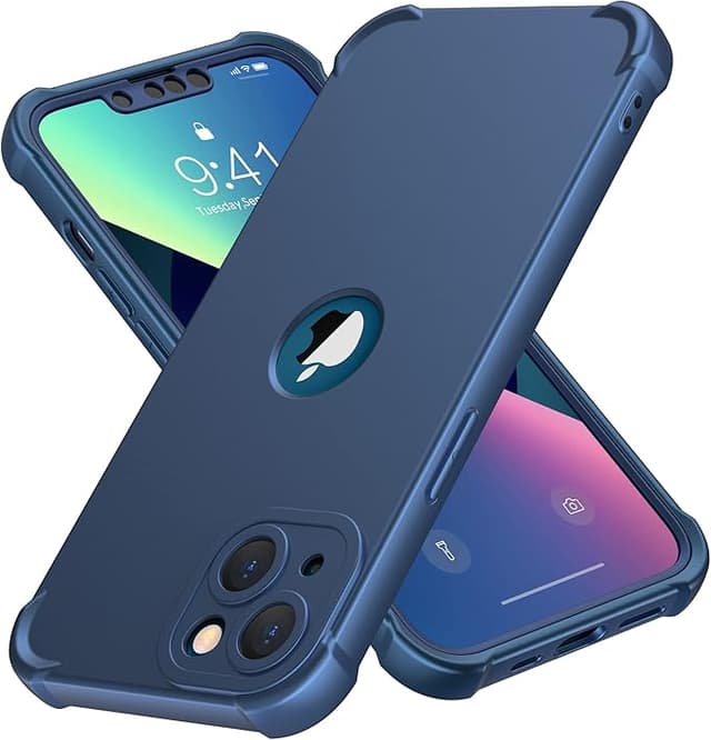 Detalle de ORETECH iPhone 13 Funda 4-in-1 🛡️ Azul