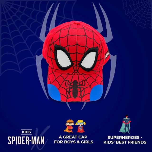 Detalle de Marvel Accessory Supply Spider-Man 3D Boy Hat for Kids