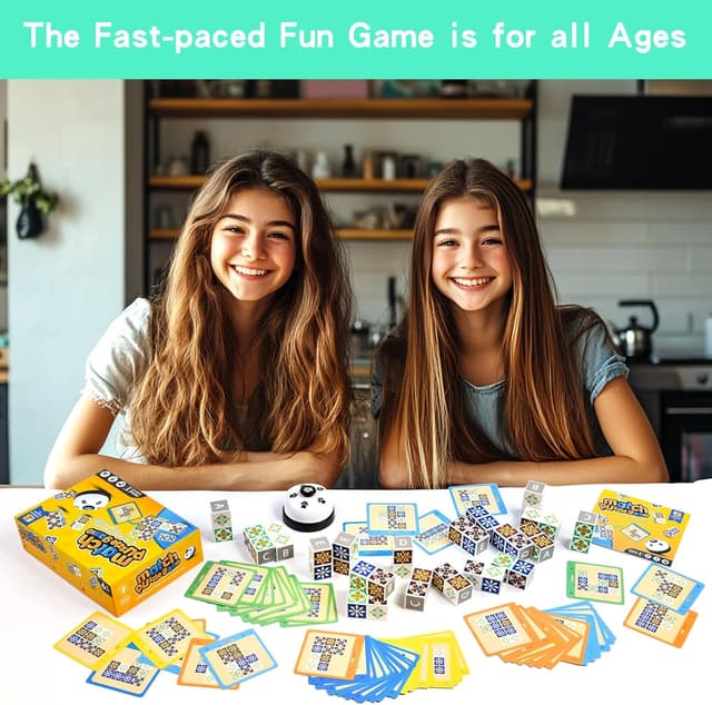 Detalle de LADVATKIN Holz-Matching-Game Puzzle „Shape Pattern Block“ 2.0 mit Glocke für Family Night