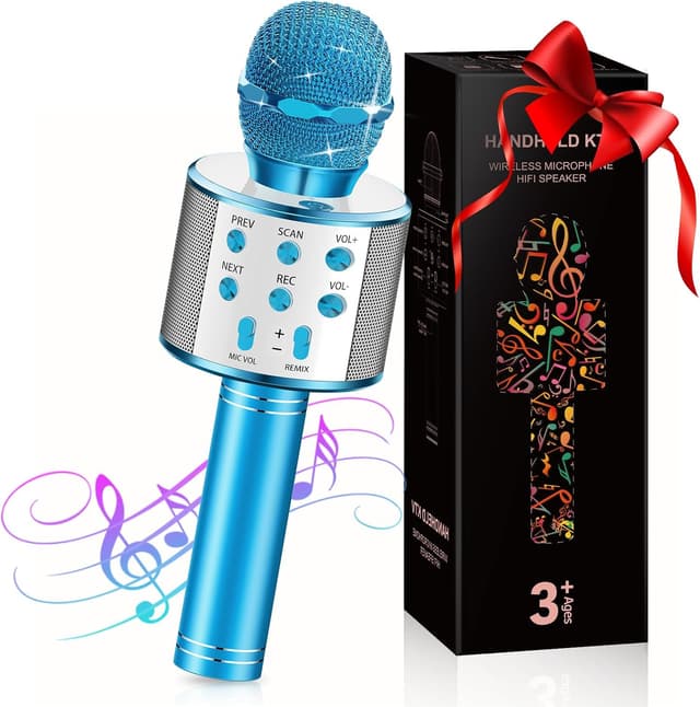 Imagen de Karaoke Mikrofon für Kinder 4 Modi ab 3 Jahren en OfertitasTOP