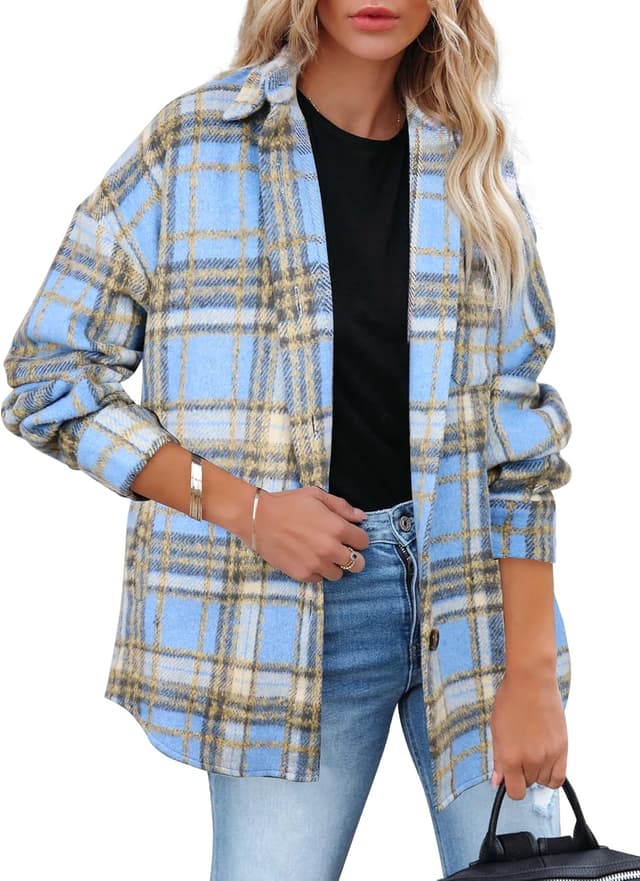 Detalle 2 de Beaully Plaid Shacket Jacket 1pc
