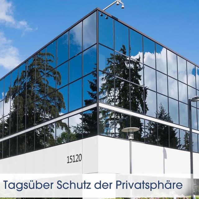 Detalle 2 de Spiegelfolie Silber 90x400 cm für Sichtschutz