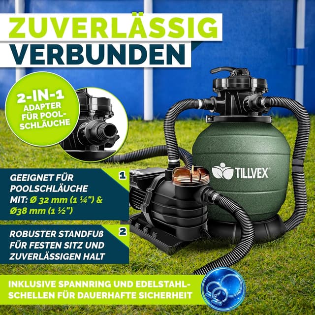 Thumbnail 5 de Tillvex Sandfilteranlage Pool 13.200 L/h