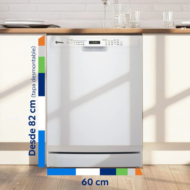 Detalle 2 de Balay 3VS5032BP (Reacondicionado Grado D) lavavajillas de 60 cm para 13 servicios con motor ExtraSilencio