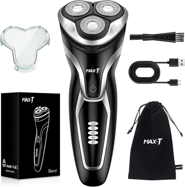 Detalle de MAX-T Electric Razor 120 mins runtime 🔌🪒
