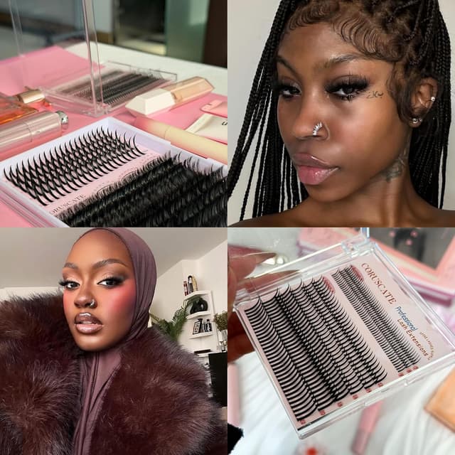 Thumbnail 6 de CORUSCATE Lash Clusters with Spikes (Ultra Long 12–22mm) + Bottom Clusters 7–9mm