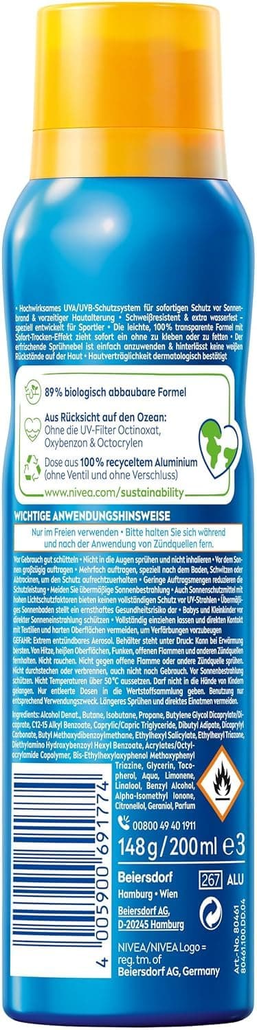 Thumbnail 5 de NIVEA SUN UV Dry Protect Sport Sonnenspray